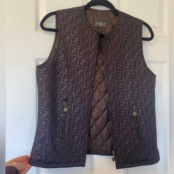 Fendi Vintage Zucca Monogram Vest-size large - Picture 3 of 9